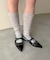 【S～XL展開】ポインテッドクロスストラップシューズ