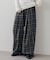 【Enlude】ネルチェック柄イージーパンツ《ユニセックス》