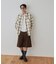 【Enlude】オンブレチェックフリンジオーバーシャツ