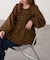 チェック柄シャーリングチュニック