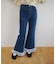【umm.】裾フリルレースフレアパンツ