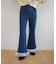 【umm.】裾フリルレースフレアパンツ