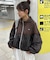 【umm.】ドット柄フーディーブルゾン