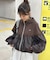 【umm.】ドット柄フーディーブルゾン