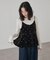 ドット刺繍ベロアキャミ