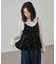 ドット刺繍ベロアキャミ