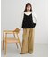 ドット刺繍ベロアキャミ