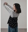ドット刺繍ベロアキャミ