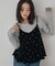 ドット刺繍ベロアキャミ