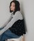 ドット刺繍ベロアキャミ