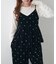 ドット刺繍ベロアキャミ