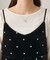 ドット刺繍ベロアキャミ