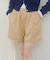 【umm.】裾フリルショートパンツ