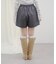 【umm.】裾フリルショートパンツ