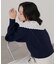 コットンレース使い衿フリルニット《WEB限定カラーあり》
