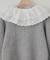 コットンレース使い衿フリルニット《WEB限定カラーあり》