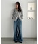 【Enlude】サイドボタンタックデニムワイドパンツ《ユニセックス》