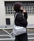 【どんな服にも馴染む】ラウンドホーボーショルダーバッグ