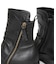 【BUENO SHOES ブエノシューズ】 サイドジップドレープブーツ【T3800】