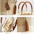 【WOVEN ウーヴン】プティトート　メキシコ製 メルカドバッグ かごバッグ レザーハンドル