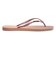 【havaianas ハワイアナス】 レディース サンダル ラバービーチサンダル 【Slim Square Logo Metallic】 スリムスクエアロゴメタリック