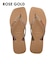【havaianas ハワイアナス】 レディース サンダル ラバービーチサンダル 【Slim Square Logo Metallic】 スリムスクエアロゴメタリック