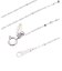 ネックレス チェーン プラチナ 最長45cm ペタル チェーンのみ 幅1.1mm 約0.9g PT850 長さ調整可能 LCC ララクリスティー