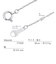 ネックレス チェーン プラチナ 40cm スクリュー チェーンのみ 幅0.8mm 約0.71g PT850 長さ40cm LCC ララクリスティー