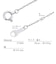 ネックレス チェーン プラチナ 55cm スクリュー チェーンのみ 幅 約0.8mm 約0.91g PT850  長さ55cm LCC ララクリスティー
