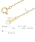 ネックレス チェーン 18金 40cm スクリュー チェーンのみ 幅0.8mm 約0.6g ゴールド K18 長さ55cm ララクリスティー