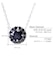 ネックレス レディース  プラチナ ブラックダイヤモンド Pt900 計0.5ct サークルネックレス LPUC ララクリスティー