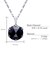 ネックレス レディース  プラチナ ブラックダイヤモンド 0.5ct Pt900 ローズカット 6本爪  LPUC ララクリスティー