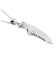 ネックレス レディース 18金 プラチナ 羽 フェザー シルバー シルバー925 ブランド ヴィクトリア ペンダント WHITE Label p5058-w LSC ララクリスティー