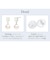 ピアス レディース あこや真珠 アコヤ真珠 パール 4.5〜5.0mm 2珠 オパール PT900 プラチナ K18 18金 ゴールド 誕生日 プレゼント