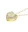 ハート ダイヤモンド ネックレス 0.27ct PT900 プラチナ  K18 18金 ゴールド