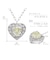 ハート ダイヤモンド ネックレス 0.27ct PT900 プラチナ  K18 18金 ゴールド