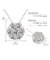 フラワー ダイヤモンド ネックレス 0.5ct PT900 プラチナ K18 18金