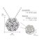 フラワー ダイヤモンド ネックレス 0.5ct PT900 プラチナ K18 18金