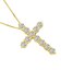 クロス ダイヤモンド ネックレス 1.0ct PT900 プラチナ  K18 18金 ゴールド