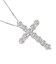 クロス ダイヤモンド ネックレス 1.0ct PT900 プラチナ  K18 18金 ゴールド