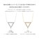 トライアングル ダイヤモンド ネックレス 0.3ct PT900 プラチナ/K18 ゴールド