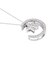 ムーン ダイヤモンド ネックレス 0.25ct PT900 プラチナ/K18 ゴールド