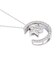 ムーン ダイヤモンド ネックレス 0.25ct PT900 プラチナ/K18 ゴールド