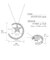 ムーン ダイヤモンド ネックレス 0.25ct PT900 プラチナ/K18 ゴールド