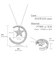 ムーン ダイヤモンド ネックレス 0.25ct PT900 プラチナ/K18 ゴールド