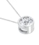 ダイヤモンド ネックレス Dカラー SIクラス フクリン 0.3ct 一粒 PT900 プラチナ/K18 ゴールド 鑑別書付