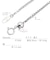 チェーン ネックレスチェーン ベネチアン 1.5φ 幅 約 1.4mm pt850/K18 プラチナ ゴールド スライドアジャスターチェーン 長さ調整可能 全長50cm