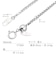 チェーン ネックレスチェーン ベネチアン 1.5φ 幅 約 1.4mm pt850/K18 プラチナ ゴールド スライドアジャスターチェーン 長さ調整可能 全長50cm