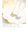 ネックレス レディース ダイヤモンド 0.11ct クロス バタフライ 蝶 PT900 プラチナ K18 ゴールド