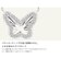ネックレス レディース ダイヤモンド 0.11ct クロス バタフライ 蝶 PT900 プラチナ K18 ゴールド